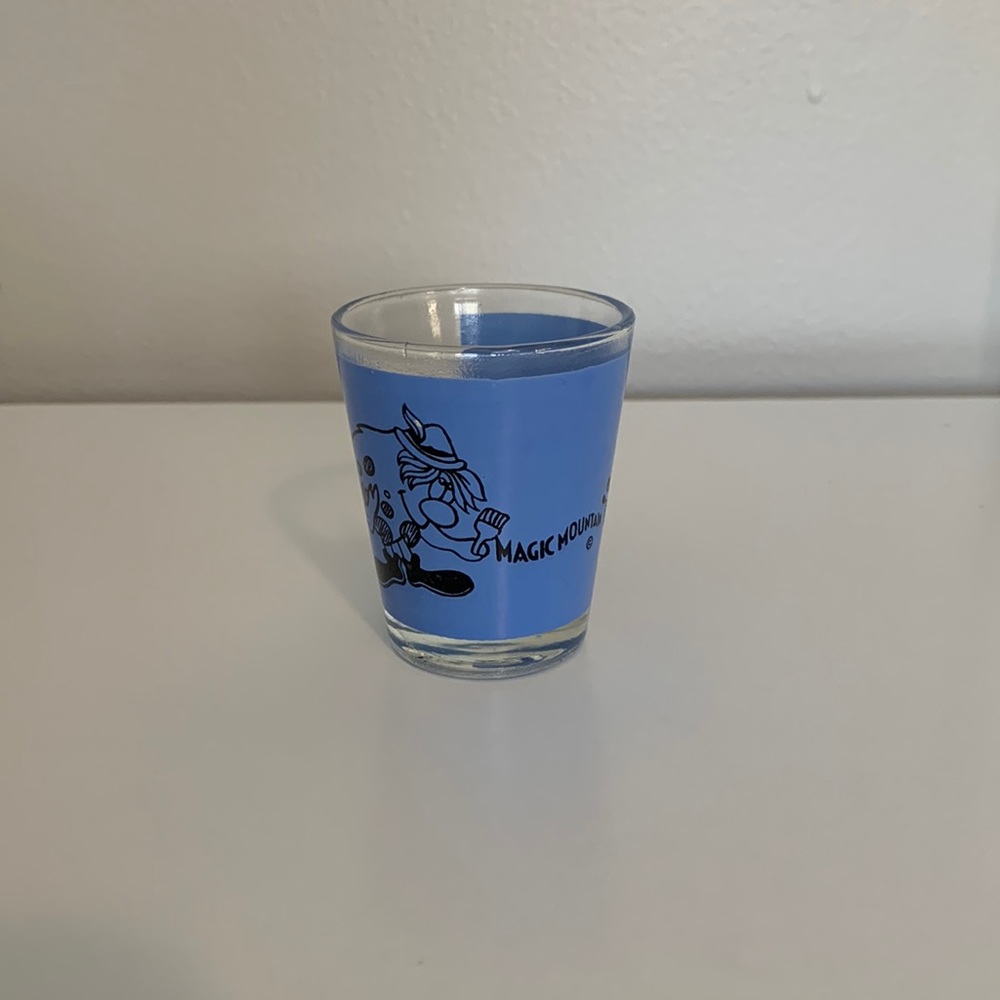 VTG Magic Mountain shot glass 1970s